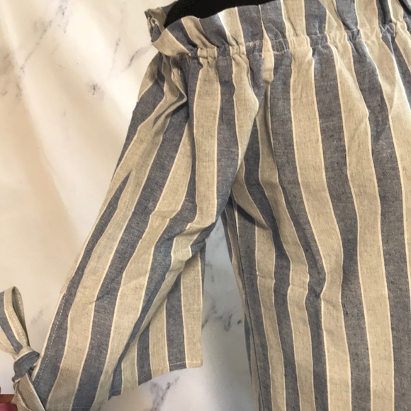 BLUE & Gray STRIPED TUNIC DRESS - Picture 5 of 8